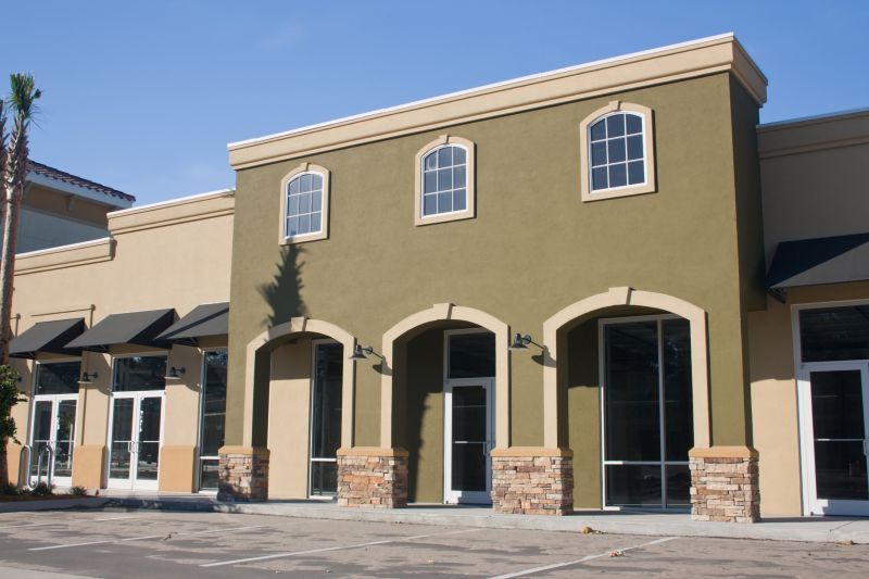 Stucco Application on Commercial Building